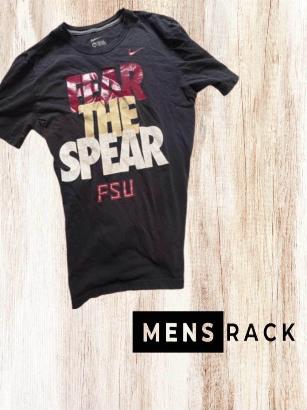 Nike Black FSU "Fear The Spear" Graphic Tee with Garnet and Gold Letters 💫❤️🏈